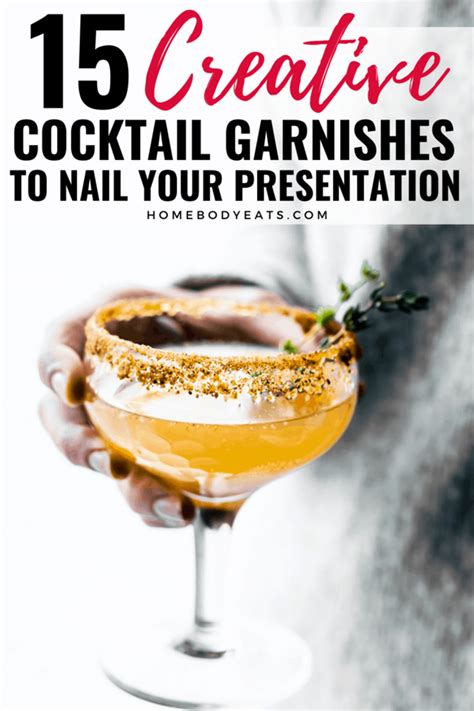 creative cocktail garnish ideas  nail