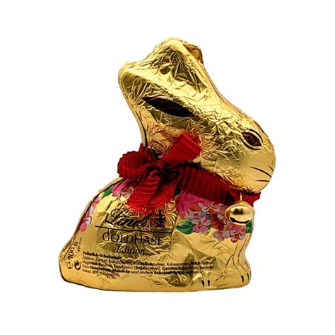 Пасхальный заяц Lindt Goldhase Blumen Edition в молочном шоколаде 100г