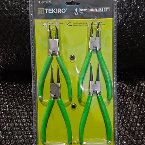 Jual Tekiro Snap Ring Pliers Set Pcs Inch Tang Snap Ring Set Pl