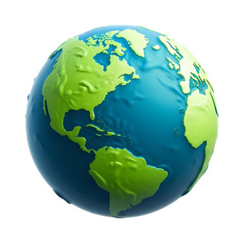 3D of Planet World Earth Globe Realistic Sculpted Plastic Highly Detail ...