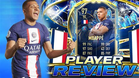 😳97 TEAM OF THE SEASON KYLIAN MBAPPE PLAYER REVIEW - FIFA 23 ULTIMATE ...