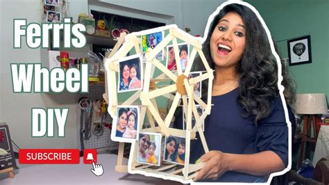 Diy Popsicle Stick Ferris Wheel Tutorial Fun Craft Project Youtube