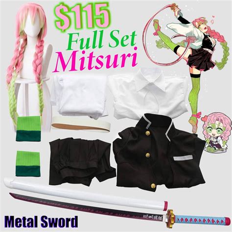 Love Hashira Custom Wig Sword Japanese Kimono Set Anime - Etsy