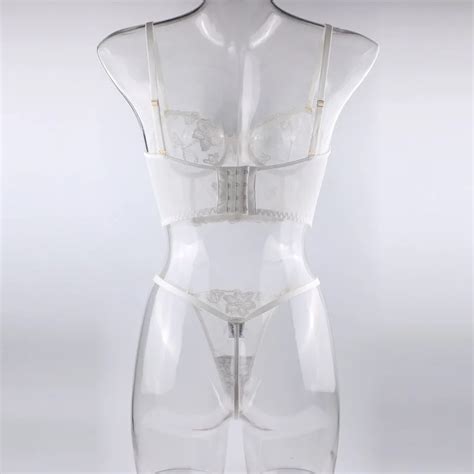 Shiny Ashley Lingerie Sexy Women S Underwear Set Push Up Brassiere Lace Transparent Bra Panty