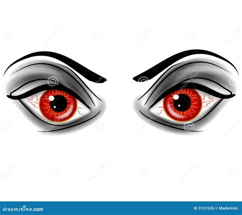 Evil Red Devil Demonic Eyes Stock Illustration Illustration Of