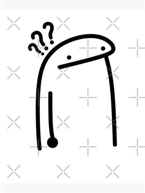 "Flork thinking meme stickers " Poster for Sale by ChStockOfficial ...