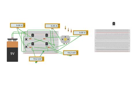 Circuit Design Puente H Tinkercad