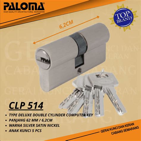 Paloma Clp Double Cylinder Computer Key Kunci Deluxe Dc Ck Mm Sn