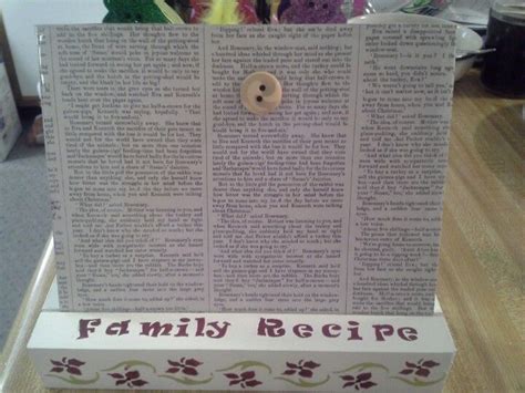 Recipe holder | Recipe holder, Diy crafts, Crafts