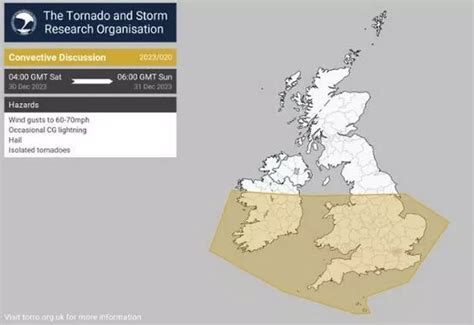 Tornado warning for Nottinghamshire as severe weather forecast issued ...