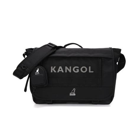 Musinsa Kangol Icon Messenger Bag Black