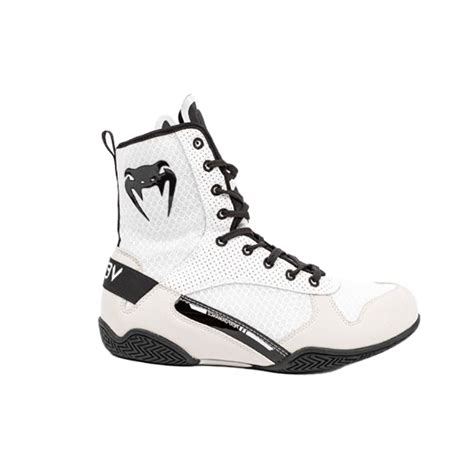 Боксерки Venum Elite Boxing White/Black — купить в Интернет магазине ФАЙТЕР