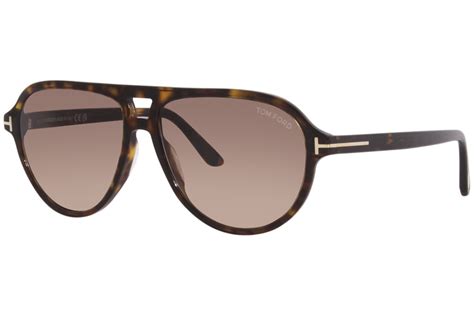 Tom Ford Jeffrey Tf932 55e Sunglasses Mens Havanabrown Yellow Pilot 59 14 145