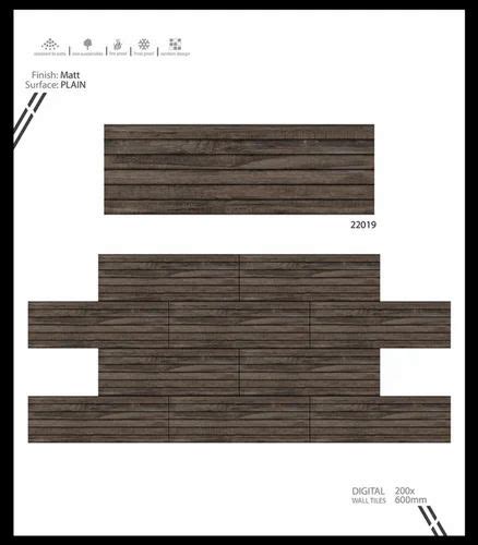 Ceramic Mosaic 22019 Strip Elevation Series 25 Matt Finish Wall Tiles