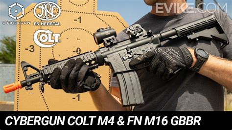 Cybergun Full Metal Colt M4 FN Herstal M16 Gas Blowback Airsoft