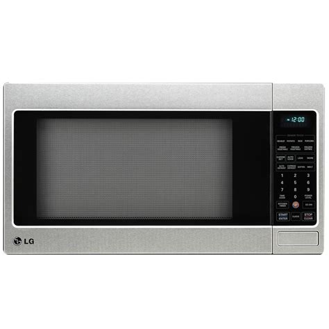 Shop Lg 2 Cu Ft 1 200 Watt Countertop Microwave Stainless Steel At