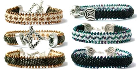 МОИ ЛЮБИМЫЕ УКРАШЕНИЯ В ТЕХНИКЕ ПЛОСКИЙ ВЯЗАНЫЙ ЖГУТ. | Beaded jewelry ...