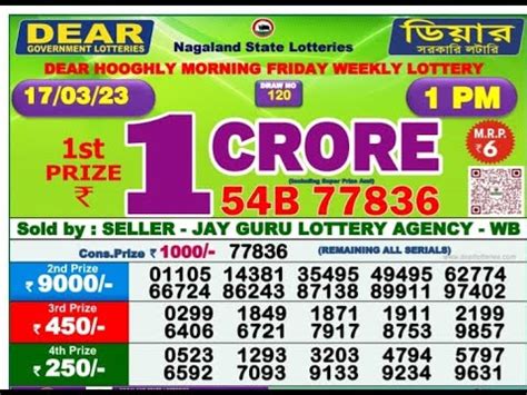 Lottery Sambad Result 17 03 2023 1PM Morning Aaj Ka Result Lottery Fax