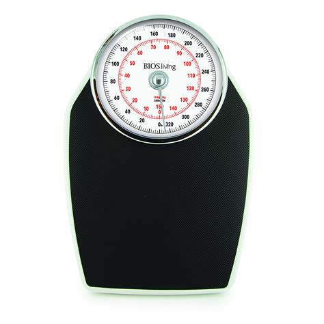 Bios Living Premium Black Analog Bathroom Scale - Accurate and Stylish