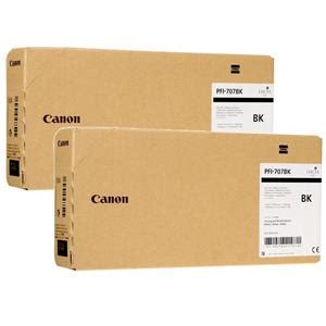 Canon 2x 700ml PFI 707 Dye Black Ink Tank For IPF830 IPF840 IPF850