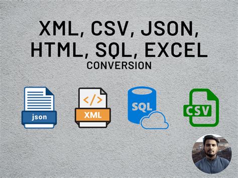 Conversion Of Your Xml Csv Json Or Sql Files From One Format To Another Upwork