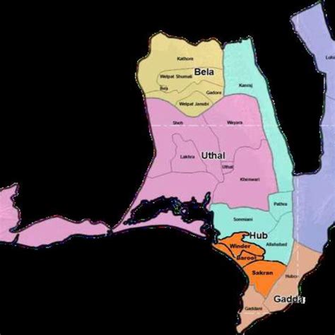 Map of Lasbela (District Development Atlas of Balochistan 2010 ...