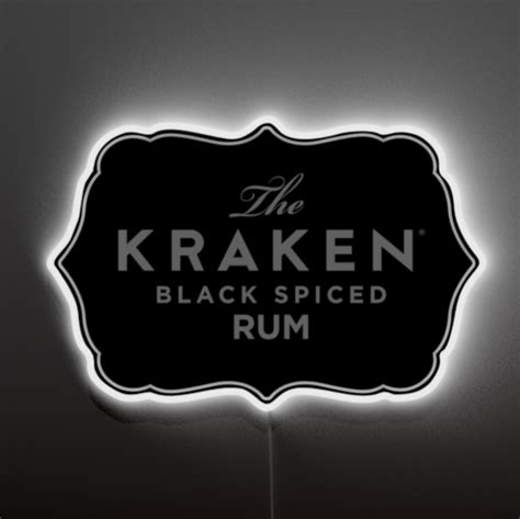 Kraken Black Spiced Rum Neon Sign