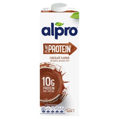 Alpro Plant Protein Chocolate Flavoured Soya Drink 1l Really Good Culture