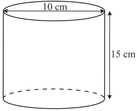 Solved The Diagram Below Shows A Cylinder With A Diameter Of Cm