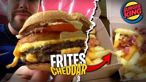 Je Test Les Frites Cheddar Du Burger King Burger Extra Patato The