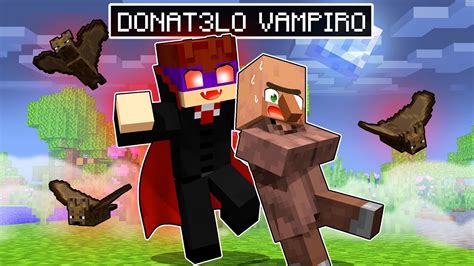 VIREI UM VAMPIRO NO MINECRAFT Vampiro VS Lobisomem YouTube