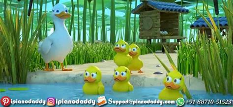 Five Little Ducks Piano Notes Nursery Rhymes