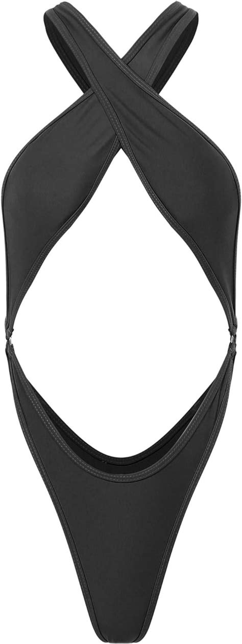 Amazon Zdhoor Women Sexy Sling Shot Monokini Bikini Swimsuit One