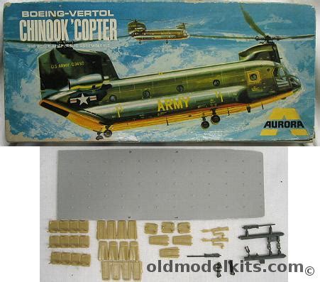 Aurora 148 Boeing Vertol Chinook CH 47 W Parts For Interior And ACH 47