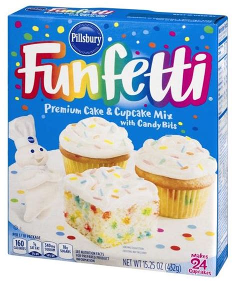 Pillsbury Funfetti Premium Cake And Cupcake Mix 1525 Oz —