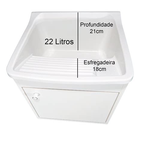 Comprar Tanque De Lavar Roupas - Tanque de lavar Roupa 22L Suspenso com Gabinete 46cm Montado Tanque ...