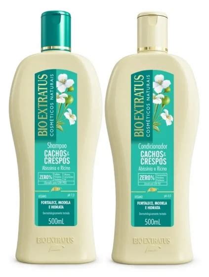 Bio Extratus Cachos Crespos Kit De Shampoo Condicionador Ml Nico