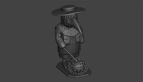 Plague Doctor 3d Model 3d Printable Cgtrader