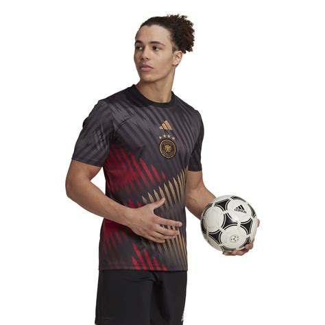 Maillot Avant Match Allemagne Noir Or Sur Foot Fr