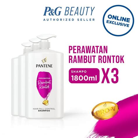 Jual Pantene Shampoo Hair Fall Control 3 X 1800 ML Shopee Indonesia