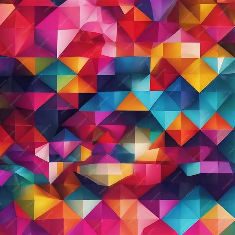 Premium Photo | 1 geometric background colorful wallpaper abstract 4k ...