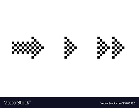 Set Black Arrows Arrow Icon Royalty Free Vector Image