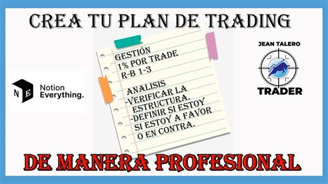 Creando Tu Plan De Trading De Manera Profesional 14 Smart Money Si