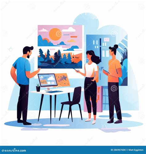 Group of People Socializing Around a Table Stock Illustration ...