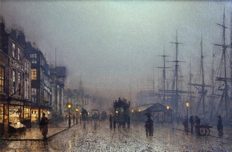 Liverpool Docks By Moonlight John Atkinson Grimshaw Clark Art Ltd