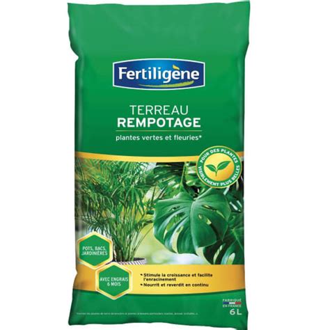 Fertilig Ne Terreau De Rempotage Plantes Vertes Fleuries L Gamm Vert