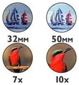 Binocular magnification chart - maddiki