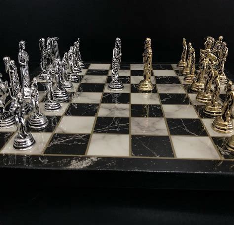 Antique Chess Set Vintage Vintage Chess Chess Set Custom - Etsy