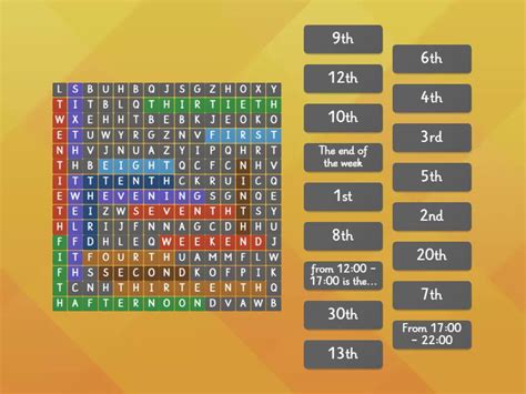 Unit 12 Wordsearch Sopa De Letras