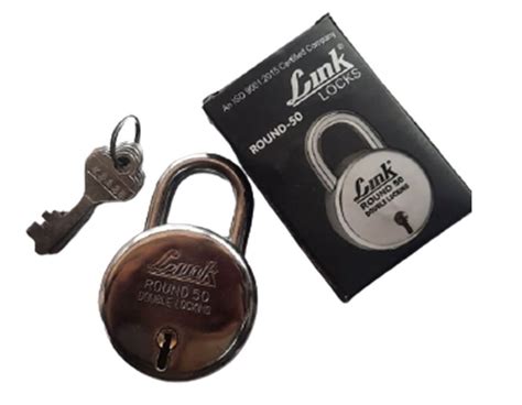 With Key Home Link Round 50 SS Lock Padlock Size 40 Mm Polished At